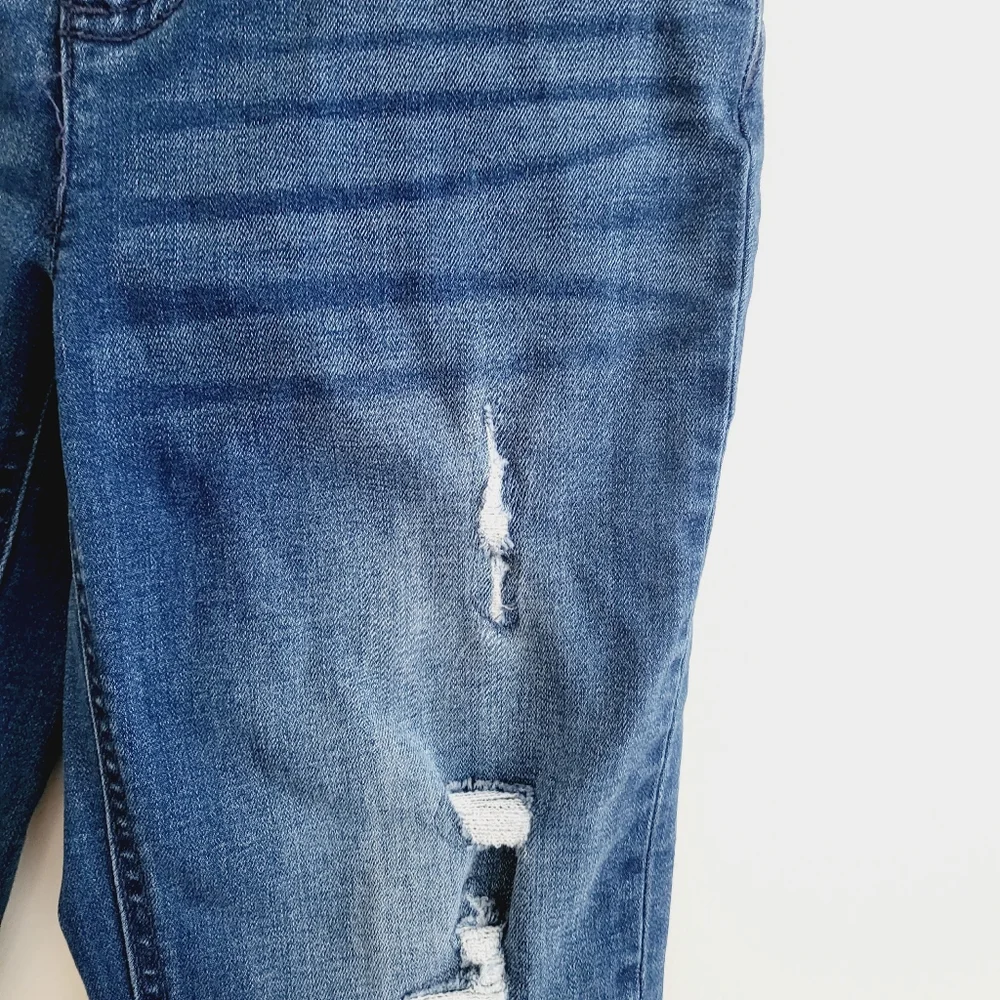 3/$25 Justice girlfriend distressed skinny jeans